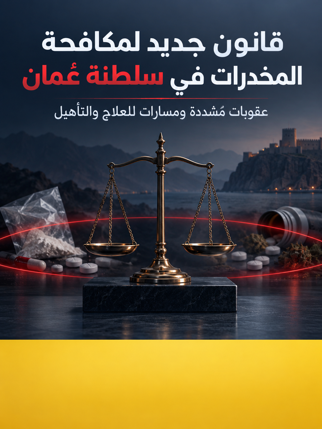 قانون جديد لمكافحة المخدرات في سلطنة عمان يشدد العقوبات ويعزز مسارات العلاج والتأهيل